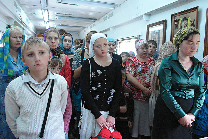 26 августа 2012г.  учащиеся воскресной школы Богоявленского прихода г.Щучин пришли в храм