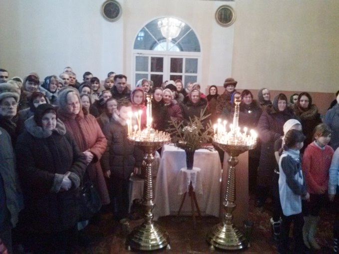 7 января 2013г. в храме Собора Всех Белорусских Святых д.Верейки состоялось праздничное богослужение в честь праздника Рождества Христова