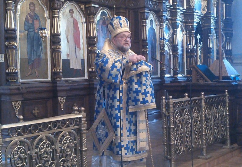 В канун праздника Благовещения Пресвятой Богородицы архиепископ Артемий совершил Всенощное бдение