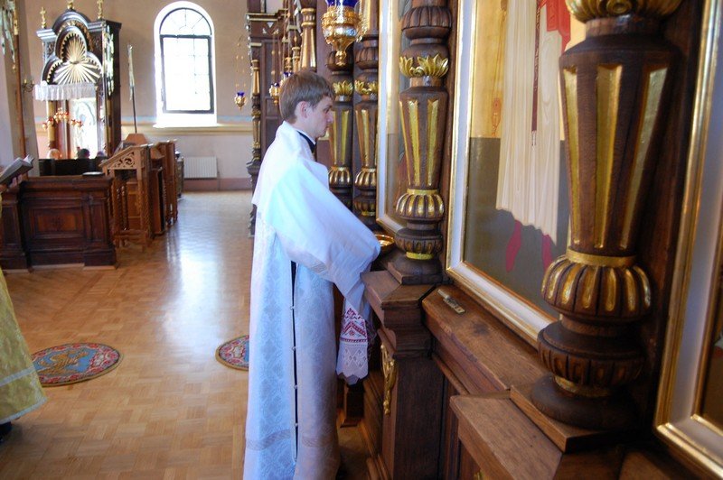 Архиепископ Артемий совершил литургию и хиротонию во диаконы в кафедральном соборе Гродно