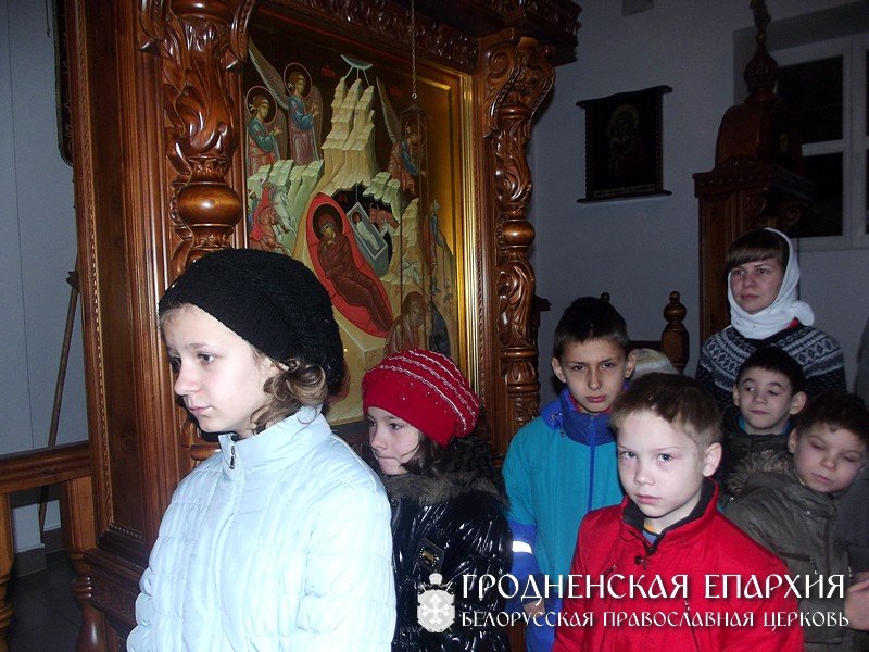 Воспитанники младшей группы детского дома посетили храм Собора Всех Белорусских Святых