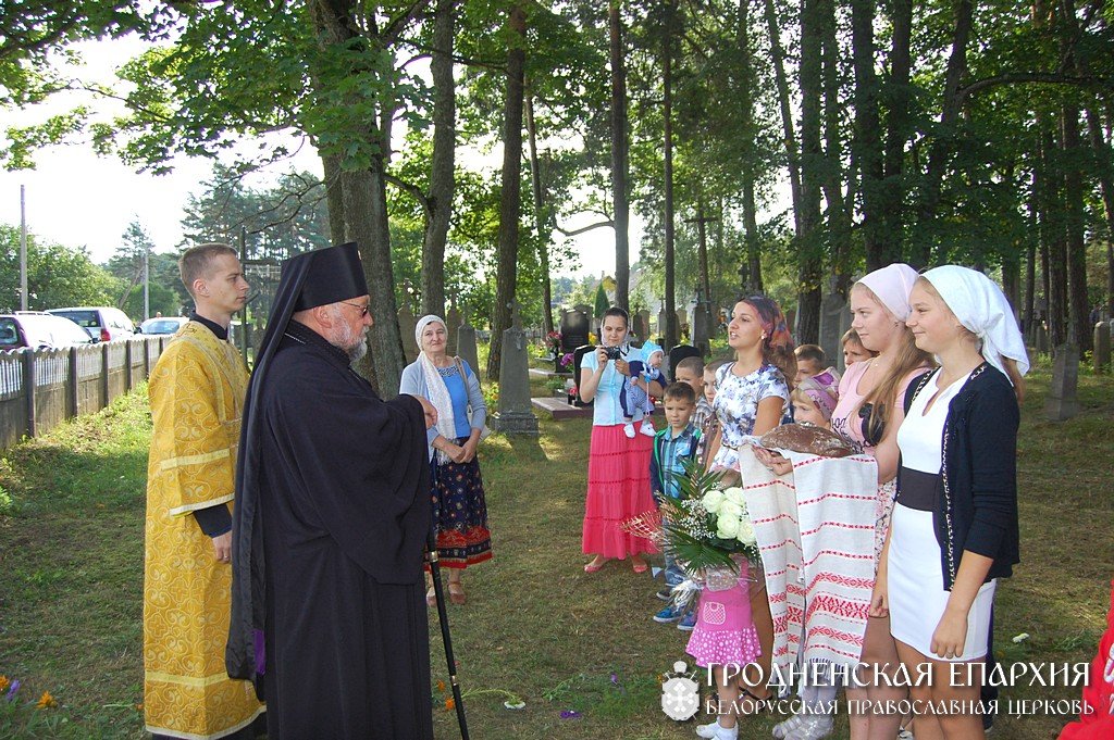 Освящение часовни в честь младенца Гавриила Белостокского в деревне Рыбница
