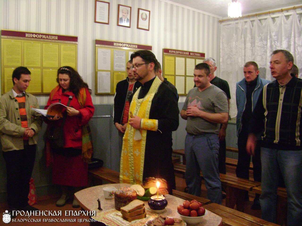 Священник посетил посетил исправительное учреждение открытого типа №26 в деревне Гиновичи