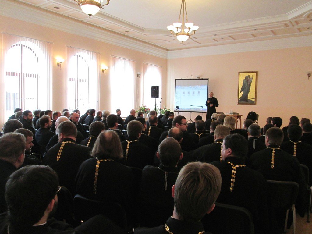 Встреча духовенства Гродненской епархии с протоиереем Александром Борисовым и иеромонахом Иоанном Гуайта