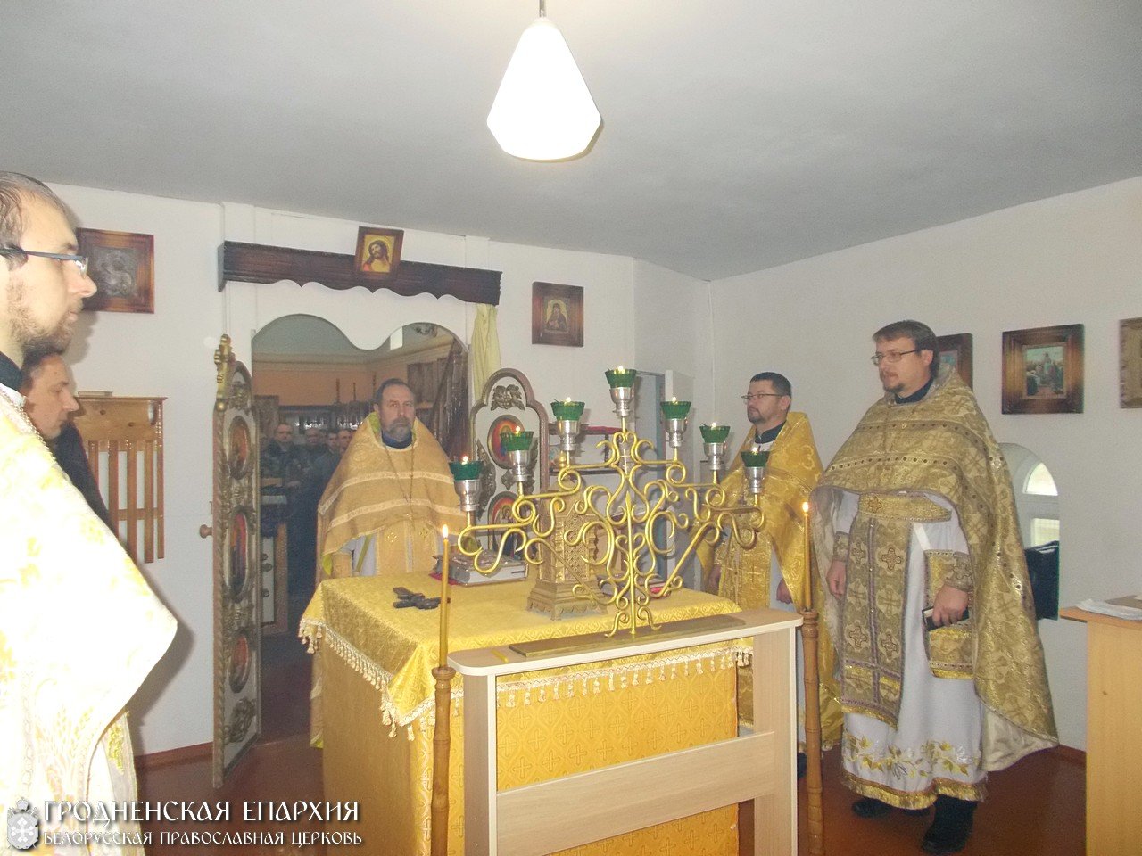 Соборное богослужение в исправительной колонии №11 города Волковыска