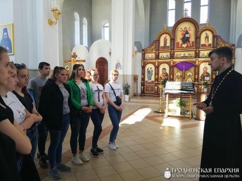 Учащиеся Скидельского лицея посетили храм новомучеников и исповедников земли Белорусской