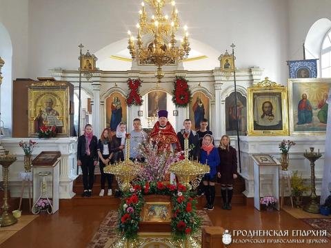 Ученики и педагоги Песковской и Пацевичской средних школ приняли участие в богослужении