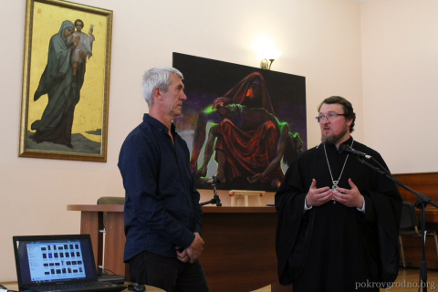 Художник Сергей Гриневич представил в Клубе православного общения свои работы на тему евангельских событий