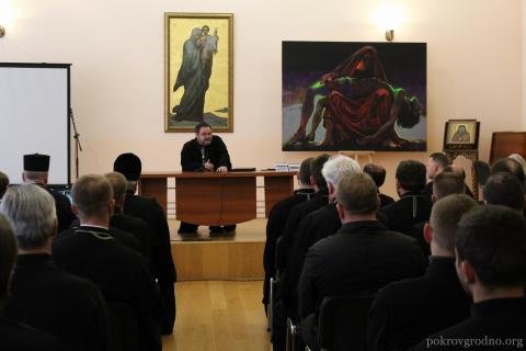 В рамках Свято-Кирилло-Туровских чтений протоиерей Георгий Митрофанов выступил с лекциями в Покровском соборе