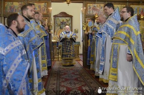 Прастольнае свята храма ў гонар Мацi Божай дзеля іконы Яе "Усіх тужлівых Радасць" горада Масты