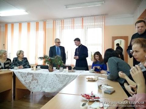 Священник посетил школу №35 города Гродно