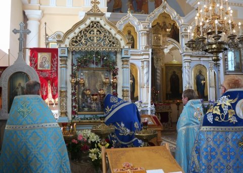 Празднование в честь Тихвинской иконы Пресвятой Богородицы в храме поселка Зельва