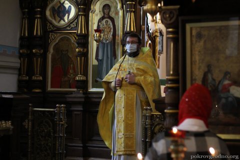 В Покровском соборе совершили панихиду по убиенному Роману Бондаренко