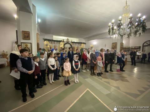 Святочные дни на приходе Благовещения Пресвятой Богородицы г. Волковыска