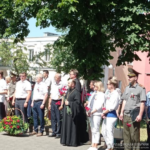 Священник принял участие в митинге, посвященном 80-летию  начала Великой Отечественной войны