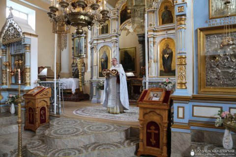 Молитва о Беларуси в храме поселка Зельва