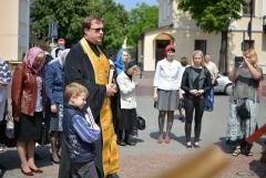 На площадке у Покровского собора состоялся молебен о защите жизни и семьи