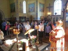 Архиепископ Артемий совершил литургию в храме в честь блаженной Ксении Петербургской города Гродно