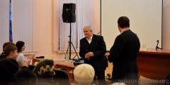 В Клубе православного общения профессор и автор храмовых проектов Ежи Устинович открыл выставку "Храмы: у пошуках будучыні традыцыі"