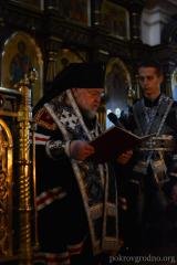 В Неделю сыропустную Владыка Артемий совершил литургию и вечерню с чином прощения в кафедральном соборе города Гродно