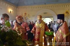 Архиепископ Артемий совершил литургию в храме святой праведной Софии деревни Коробчицы