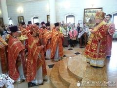 В день перенесения мощей Святителя Николая архиепископ Артемий совершил литургию в домовой церкви Архиерейского Подворья