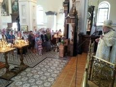 В день Вознесения Господня архиепископ Артемий совершил литургию в Гродненском кафедральном соборе