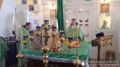 В храме деревни Первомайск состоялось соборное богослужение духовенства Щучинского благочиния