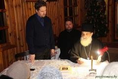 ​Встреча с архимандритом Мефодием (Алексиу) в часовне святителя Тихона, Патриарха Московского
