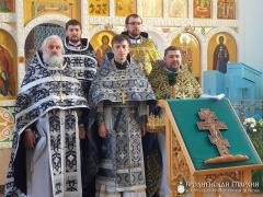 В храме поселка Коптевка состоялось соборное богослужение духовенства Скидельского благочиния