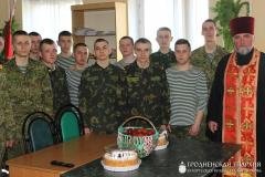 Военнослужащие пограничной заставы №10 «Минчики» приняли участие в Пасхальных богослужениях