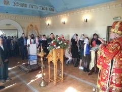 Архиепископ Артемий совершил литургию в малом храме в честь святой праведной Софии деревни Коробчицы