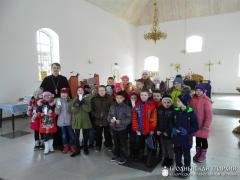 Школьники посетили храм Преображения Господня г. п. Сопоцкин
