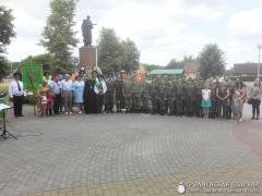 Священник принял участие в эстафете, приуроченной 100-летию органов пограничной службы Республики Беларусь