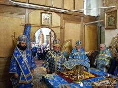 Архиепископ Артемий возглавил торжества в честь иконы Божией Матери «Всецарица» на приходе деревни Сынковичи