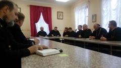 Состоялась рабочая встреча руководителей и сотрудников епархиальных отделов Гродненской епархии