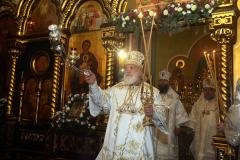 Архиепископ Артемий сослужил митрополиту Павлу за вечерней в Рождество-Богородичном монастыре города Гродно