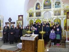 В храме Собора Белорусских Святых деревни Верейки совершили литургию и молебен по случаю гражданского новолетия