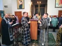 Архиепископ Артемий совершил  повечерие с чтением Великого канона в кафедральном соборе Волковыска