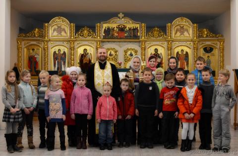 Первая исповедь воспитанников воскресной школы Покровского собора