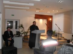 4 апреля 2013г. Священник посетил общешкольное  родительское собрание в д.Квасовка