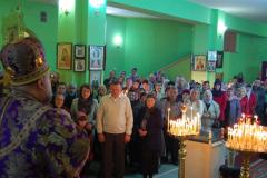 Архиепископ Артемий освятил крест и купол Благовещенской церкви Волковыска