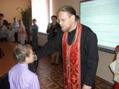 30 мая 2013г. Благодарственный молебен в Гродненской специальной общеобразовательной школе для детей с нарушением слуха