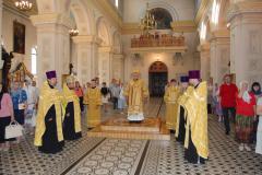 3 августа 2013г., Высокопреосвященнейший Артемий, архиепископ Гродненский и Волковысский, совершил всенощное бдение в Свято-Покровском кафедральном соборе г.Гродно