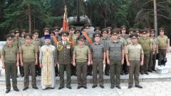 5 августа 2013г. Освящение краеугольного камня гарнизонной церкви и прощание с боевым знаменем