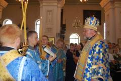 28 августа 2013г. В праздник Успения Богородицы архиепископ Артемий совершил литургию в кафедральном соборе Гродно