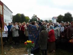21 сентября 2013г. Крестный ход к строящемуся храму города Свислочь