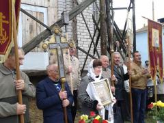 21 сентября 2013г. Крестный ход к строящемуся храму города Свислочь