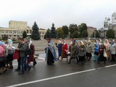 21 сентября 2013г. Крестный ход к строящемуся храму города Свислочь