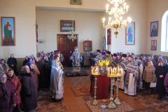 11 марта 2014 года. Архиепископ Артемий совершил Литургию Преждеосвященных Даров в храме Архангела Михаила деревни Новый двор 11 марта 2014 года. Архиепископ Артемий совершил Литургию Преждеосвященных Даров в храме Архангела Михаила деревни Новый двор